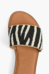 Zebra Slip on Sandals