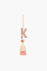 Rose Gold Boho Tassel with Alphabet Hanging